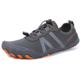 Couples fitness sneakers outdoor beach swimming shoes anti-slip wear-resistant men's and women's running shoes yoga shoes professional upstream stream (Color: Dark grey, size: 41)