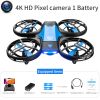 V8 New Mini Drone 4K 1080P HD Camera WiFi Fpv Air Pressure Height Maintain Foldable Quadcopter RC Dron Toy Gift