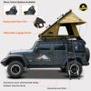 Adventurer Rooftop Tent Hardshell with Luggage Racks&Replaceable Rain Flies, Truck Bed Tent for Camping