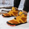 New men's and women's five-finger outdoor cotton shoes high top winter snow boots plush warm men's cotton shoes 36-47