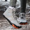 New men's and women's five-finger outdoor cotton shoes high top winter snow boots plush warm men's cotton shoes 36-47