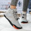 New men's and women's five-finger outdoor cotton shoes high top winter snow boots plush warm men's cotton shoes 36-47